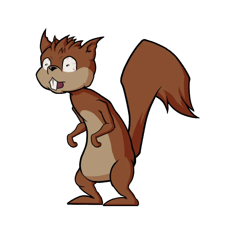 Idle Animation Crazy Squirrel
