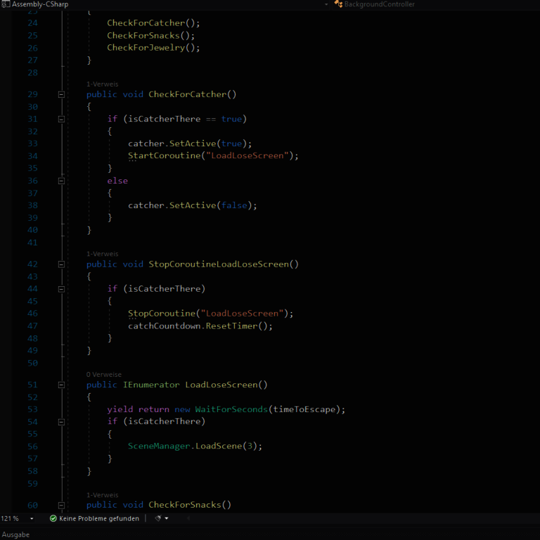 Methoden-zum-Starten-und-Beenden-einer-Coroutine Methoden zum Starten und Beenden einer Coroutine in Visual Studio
