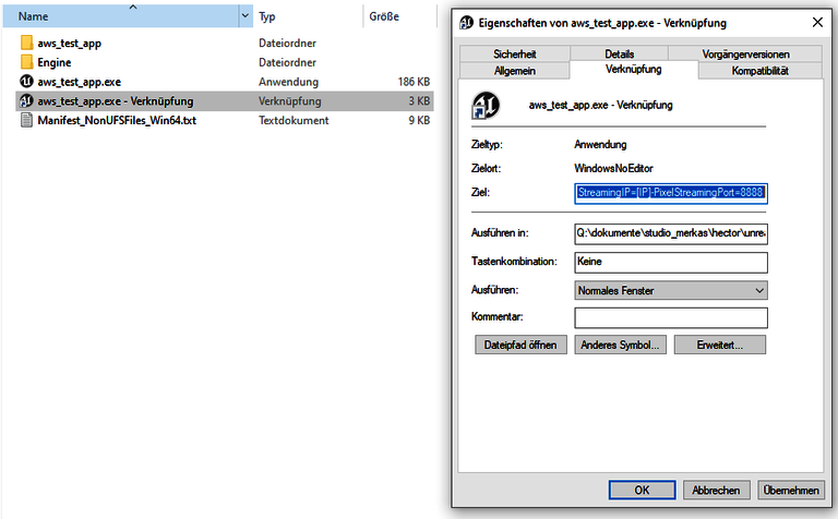 Startoptionen Startoptionen
